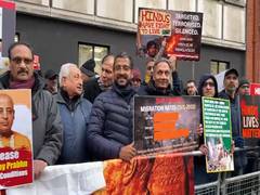 
      
      Indian, Bangladeshi Hindu communities protest killings of Hindus 
      
      