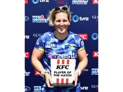 
      
      Laura Harris hits record 15 ball fifty in women's T20s
      
      