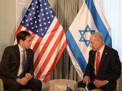 
      
      Netanyahu meets US Secretary of State Rubio at Mar-a-Lago
      
      