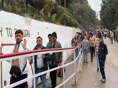 
      
      High spirits at Katra as devotees gather at Vaishno Devi
      
      