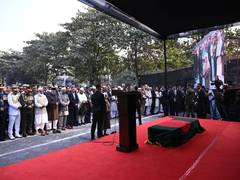 
      
      Bangladesh holds funeral for former PM Khaleda Zia
      
      