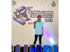 
      
      Amieyra Khoslla wins gold at 29th National Climbing Championship
      
      