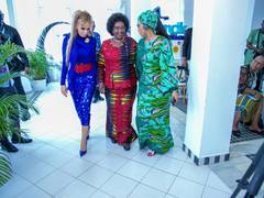 
      
      Dr. Rasha Kelej meets First Lady of Central African Republic
      
      