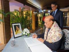 
      
      Defence Minister signs Condolence Book upon passing of Ex PM Khal
      
      