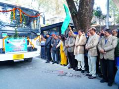 
      
      Uttarakhand CM flags off 100 new buses for Uttarakhand Transport
      
      