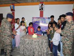 
      
      Army organises New Year with children of Nirasoi Shishu Bhawan
      
      