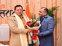 
      
      Uttarakhand DG Abhinav Kumar meets CM Pushkar Singh Dhami
      
      