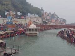 
      
      Haridwar: Devotees take holy dip in Ganga River
      
      