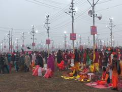 
      
      Massive crowd at Prayagraj’s Triveni Sangam for Shahi Snan of Mag
      
      
