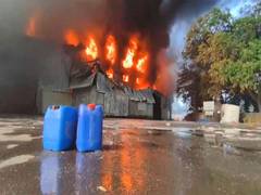 
      
      Massive fire breaks out at two packaging companies in Daman
      
      