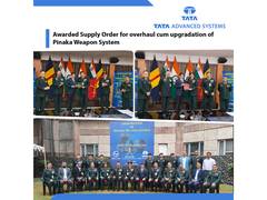 
      
      Tata awarded Supply Order for overhaul cum upgradation of Pinaka
      
      
