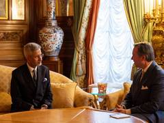 
      
      EAM Jaishankar meets Grand Duke Guillaume of Luxembourg
      
      