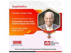 
      
      Chevalier Prof. J. Philip honoured by the Holy Father Pope Leo XI
      
      