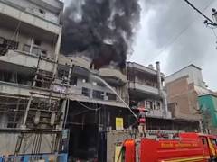 
      
      Delhi: Fire breaks out at footwear factory in Narela
      
      