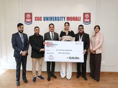 
      
      CGC University, Mohali, awards ₹10 Lakh cash prize 
      
      