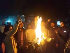 
      
      ABVP protests at JNU campus over slogans against PM Modi, Amit
      
      