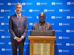 
      
      EAM Jaishankar pays tributes to Dr Bhimrao Ambedkar at UNESCO HQ
      
      