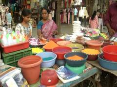 
      
      Hyderabad: Rangoli, Muggu markets witness rush ahead of Sankranti
      
      