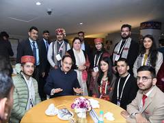 
      
      Nadda interacts with youths at Viksit Bharat India Young Leaders
      
      