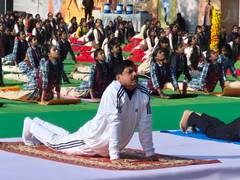 
      
      MP CM attends Surya Namaskar program on Vivekananda's birth anniv
      
      