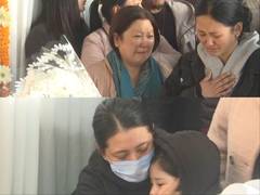 
      
      Prashant Tamang's wife Martha Aley, daughter pay him last respect
      
      