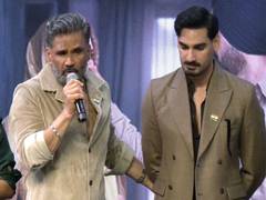 
      
      Emotional Suniel Shetty recalls Ahan's 