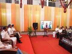 
      
      Rajnath Singh addresses Joint Services Multi-Speciality Camp
      
      
