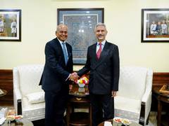 
      
      Jaishankar meets IORA Secretary General Sanjiv Ranjan
      
      