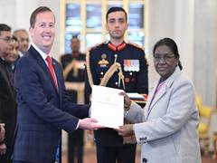
      
      US Ambassador Sergio Gor presents credentials to President
      
      