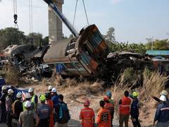 
      
      Deadly crane collapse in Thailand: dozens killed
      
      