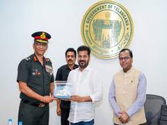 
      
      Telangana CM holds 