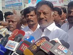 
      
      O Panneerselvam says 