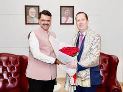 
      
      US Ambassador Gor meets Maharashtra CM Fadnavis
      
      