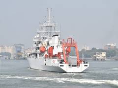 
      
      INS Sagardhwani flags off for Sagar Maitri V
      
      