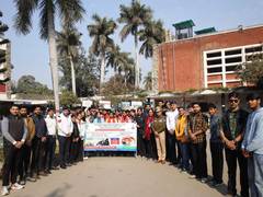 
      
      Chandigarh Traffic Police organises road safety walkathon
      
      