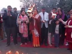 
      
      Delhi: Special Yamuna Aarti held at ITO on Mauni Amavasya
      
      