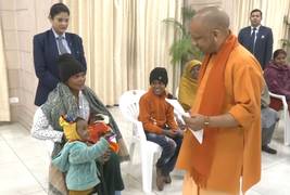 
      
      UP CM Yogi engages with children at ‘Janta Darshan’ in Lucknow
      
      
