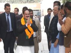 
      
      JP Nadda arrives at BJP HQ ahead of National President nomination
      
      