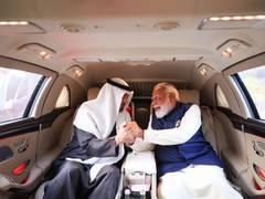 
      
      PM Narendra Modi’s warm airport welcome for UAE President
      
      