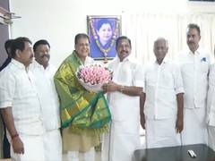 
      
      Piyush Goyal meets AIADMK's Palaniswami at his house in Chennai
      
      