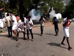 
      
      Kerala: Tear gas deployed against Youth Congress protestors
      
      