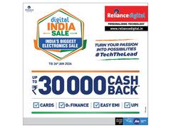 
      
      Reliance Digital's Digital India Sale unleashes massive deals
      
      