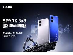 
      
      TECNO Spark Go3 Goes on Sale at Rs. 8,999
      
      