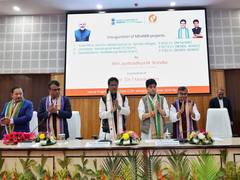 
      
      Scindia lays foundation stones for development projects in Tripur
      
      