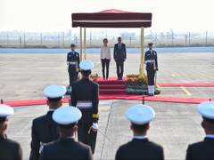 
      
      EU delegates receive guard of honour upon arrival in Delhi
      
      