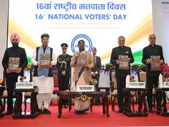 
      
      President Droupadi Murmu graces the 16th national voters’ day cel
      
      