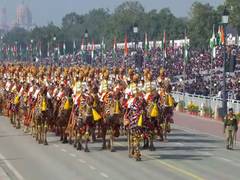 
      
      CRPF, ITBP contingents march on Kartavya path during R-Day parade
      
      