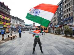 
      
      Tourist paints himself in Tricolour as he marks 77th Republic Day
      
      