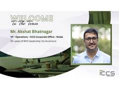 
      
      ICCS Announces the Appointment of Akshat Bhatnagar
      
      