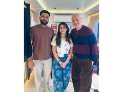 
      
      Anupam Kher bumps into “cool guy” Rohit Sharma
      
      